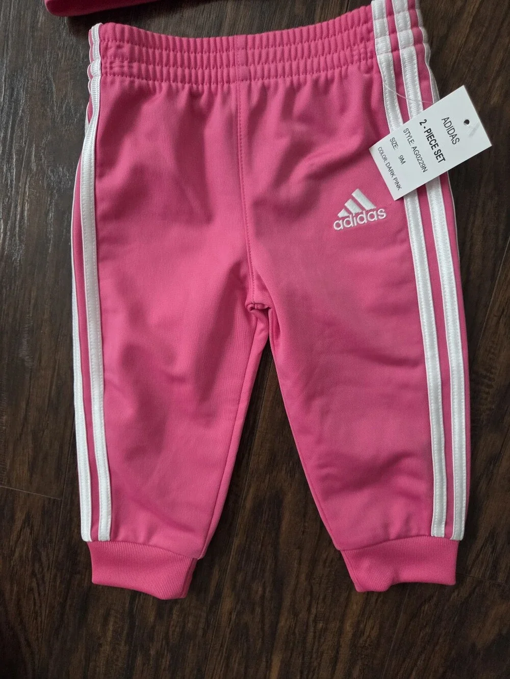 Adidas Girls 2-Piece Pink Track Jacket & Pants